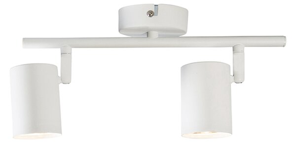 Faretto moderno bianco 2 luci orientabile - Jeana 2