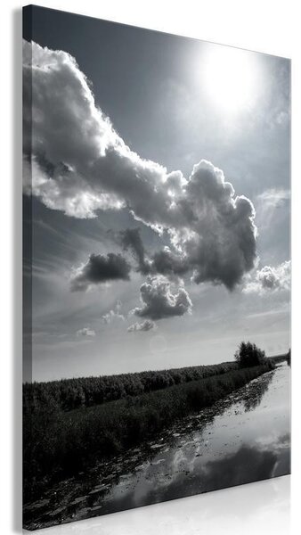 Quadro - Sun Over Clouds (1-part) - Sky Reflection in Water Field