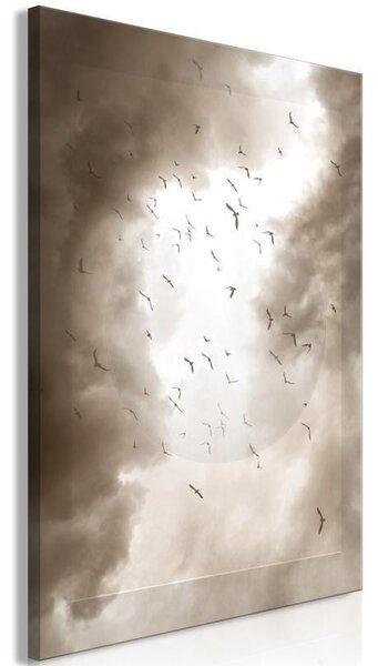 Quadro - Birds in the Clouds (1 Part) Vertical