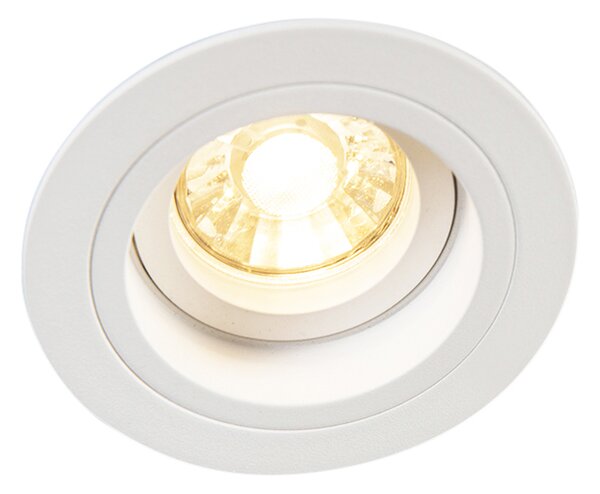 Faretto da incasso Smart bianco rotondo inclinabile con Wifi GU10 - Chuck