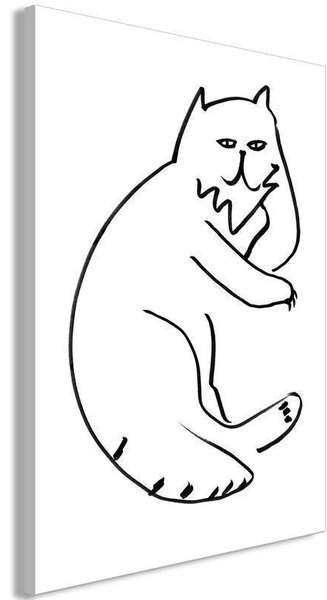 Quadro - Cat Relaxing (1 Part) Vertical