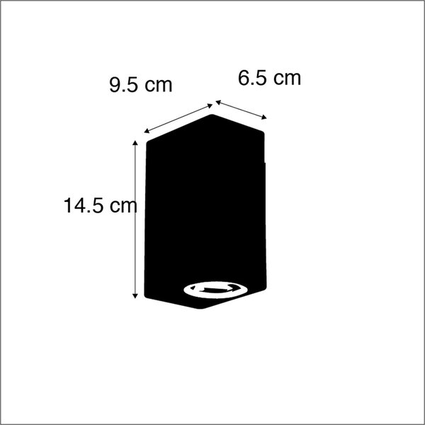 Set di 2 Applique Moderne in Alluminio 2 luci IP44 - Baleno
