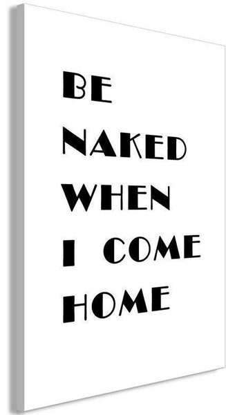 Quadro - Homecoming (1-part) - Black and White English Inscriptions