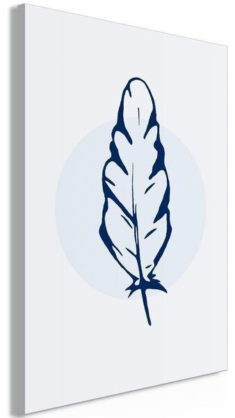 Quadro - Blue Feather (1 Part) Vertical