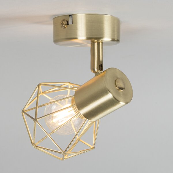 Set di 2 faretti Art Déco orientabili e inclinabili in ottone - Mosh