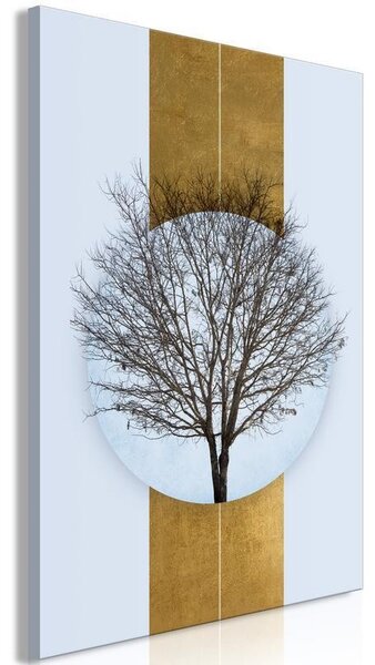 Quadro - Circle of Nature (1-part) - Tree Branches in Round Composition