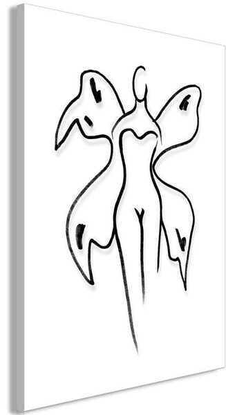 Quadro - Butterfly Woman (1 Part) Vertical