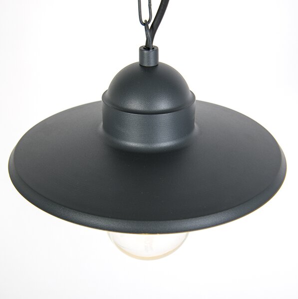 Lampada da esterno a sospensione rustica grigio scuro IP44 - Kansas grafite