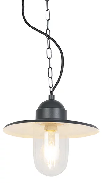 Lampada da esterno a sospensione rustica grigio scuro IP44 - Kansas grafite