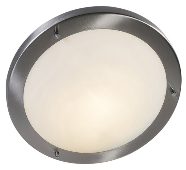 Plafoniera moderna in acciaio 31 cm IP44 - Yuma