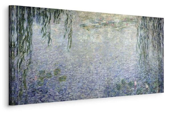 Quadro - Water Lilies: Two Weeping Willows