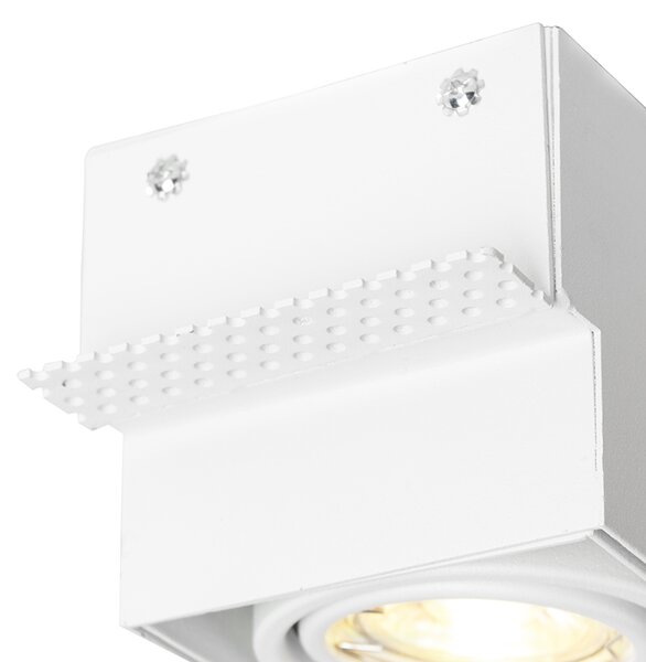 Faretto incasso bianco GU10 orientabile e girevole senza cornice - Oneon