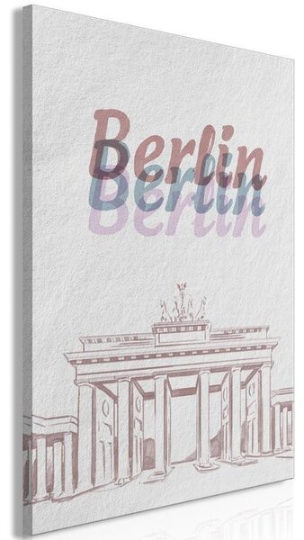 Quadro - Berlin in Watercolours (1 Part) Vertical