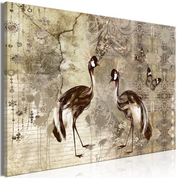 Quadro - Retro Cranes (1 Part) Wide