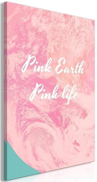 Quadro - Pink Earth, Pink Life (1 Part) Vertical