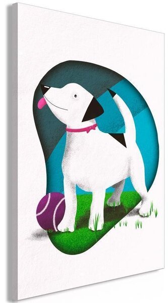 Quadro - Dog and Ball (1 Part) Vertical