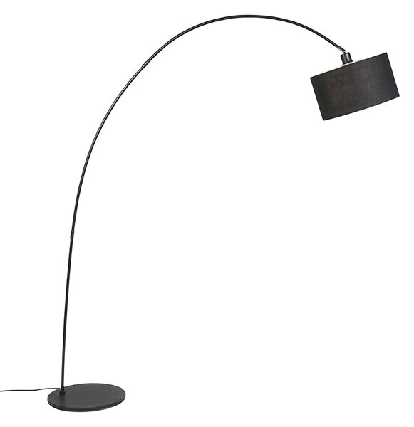 Lampada da terra ad arco moderna intelligente nera incl. WiFi G95 - Vinossa
