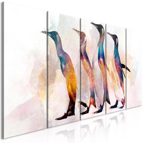 Quadro - Penguin Wandering (5 Parts) Narrow