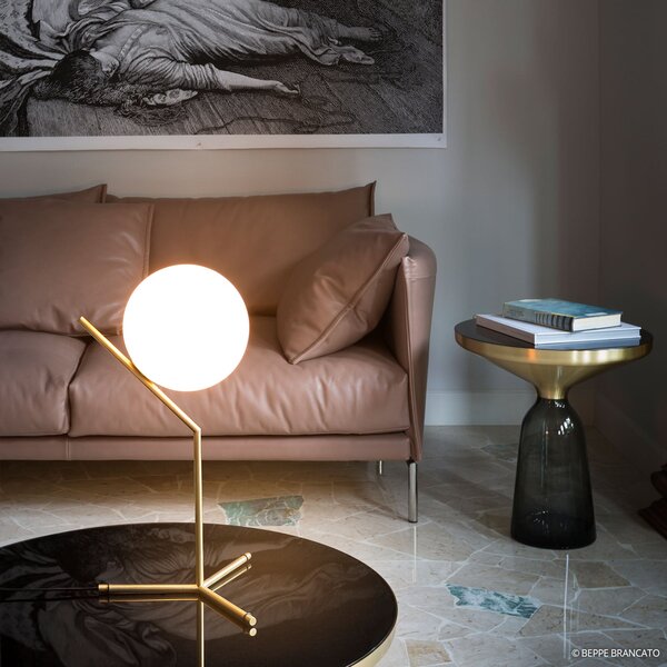 Lampade da tavolo FLOS, IC T1, dimmerabile, Dorato / Ottone, Soggiorno, Metallo, Design