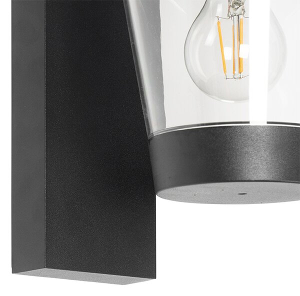 Applique da parete moderna nera IP44 - Joren