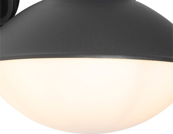Lampada da parete per esterni moderna nera IP44 - Marcel