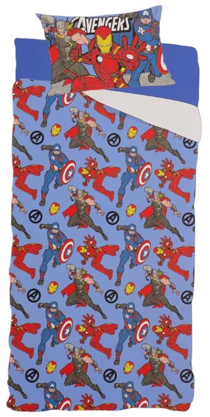 Lenzuola Avengers letto singolo in cotone