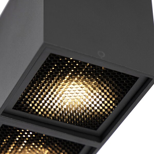 Faretto design nero 2 luci - QUBO Honey