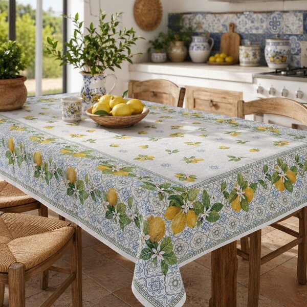 Tovaglia da tavolo fantasia limoni Costiera Botticelli Home