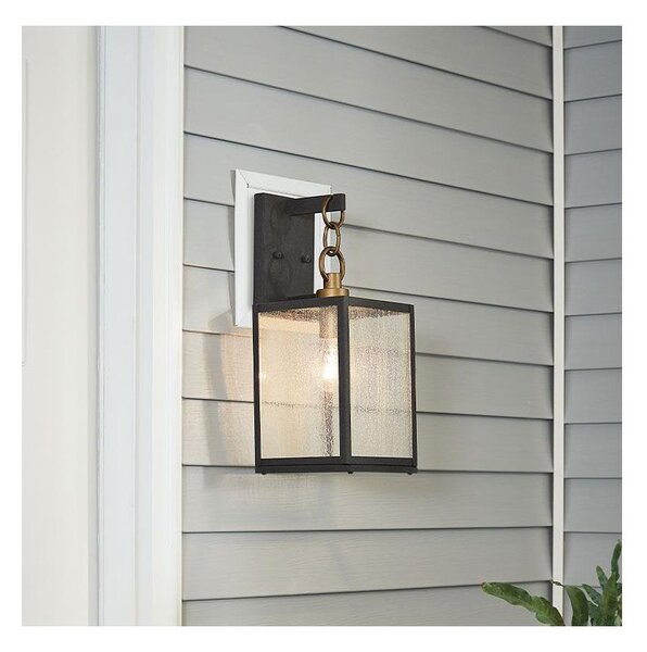 Quintiesse QN-LAHDEN2-M-WZC-lampada da esterno LAHDEN M 1xE27/60W/230V IP44 nero/oro
