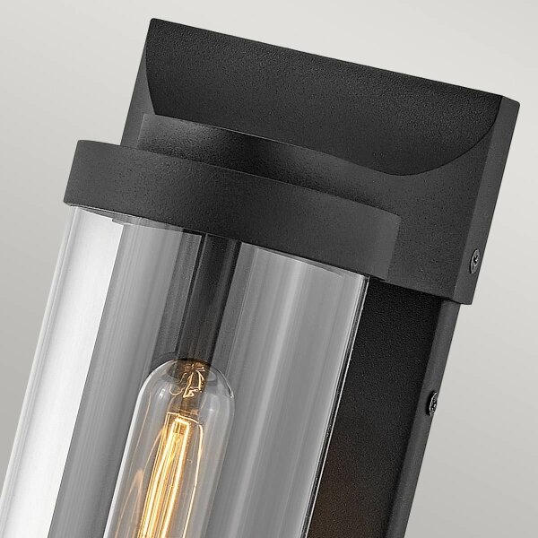 Quintiesse QN-PEARSON-M-TK - Applique da esterno PEARSON M 1xE27/60W/230V IP44 nera