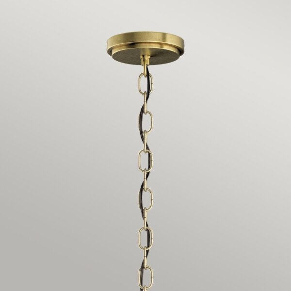 Quintiesse QN-ROUX3-NBR - Lampadario a catena ROUX 3xE27/60W/230V dorato