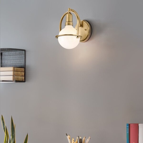 Quintiesse QN-SOMERSET1-HB - Lampada da parete SOMERSET 1xE27/60W/230V dorata