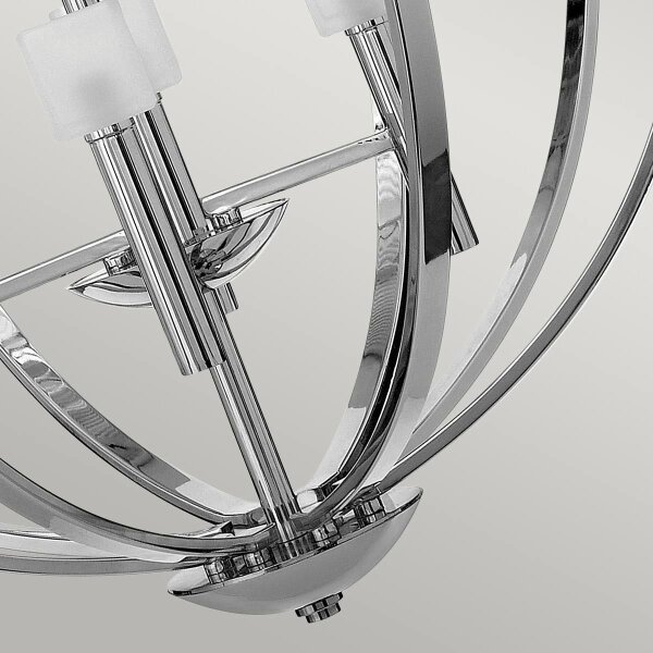 Quintiesse QN-MONDO8 - Lampadario LED a sospensione su cavo MONDO 8xG9/3W/230V finitura cromo lucido