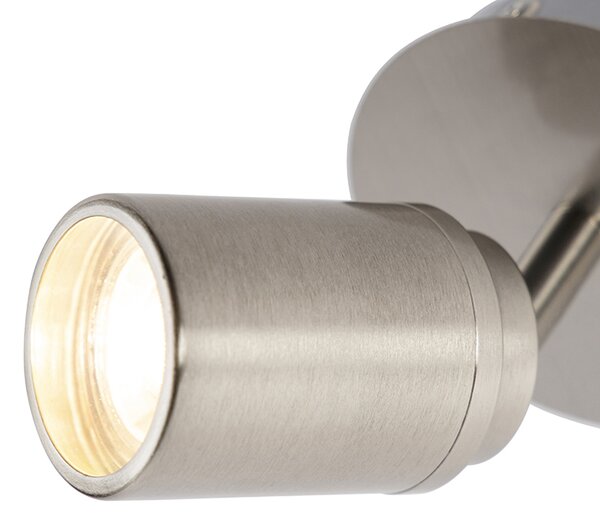 Faretto moderno per bagno in acciaio IP44 - Ducha