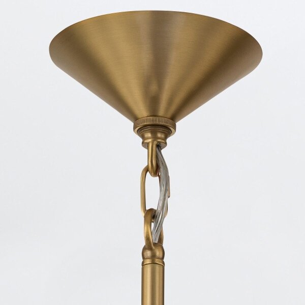 Quintiesse QN-SAUCER-1P-M-AB-OPAL - Lampadario su asta SAUCER M 1xE27/40W/230V, oro