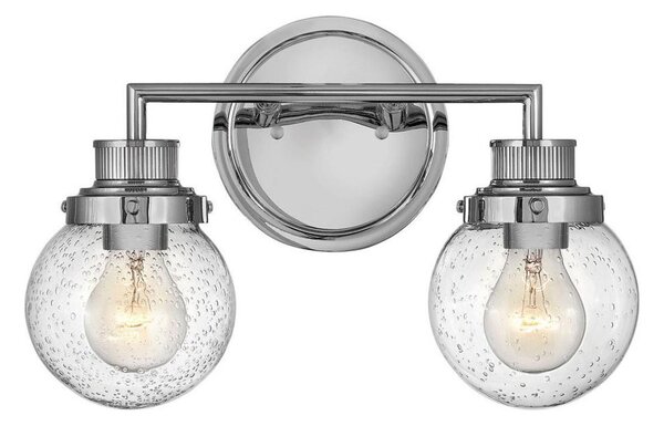 Quintiesse QN-POPPY2-PC-BATH Applique da parete per bagno POPPY 2xE27/60W/230V IP44 cromo lucido
