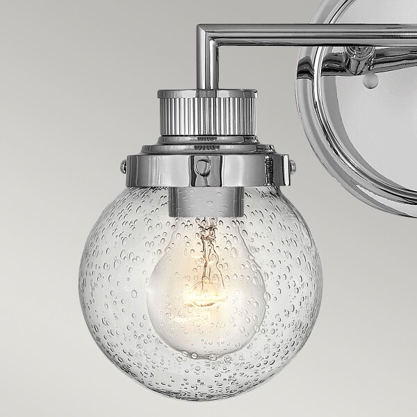 Quintiesse QN-POPPY2-PC-BATH Applique da parete per bagno POPPY 2xE27/60W/230V IP44 cromo lucido