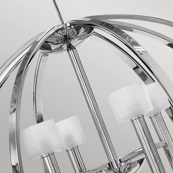 Quintiesse QN-MONDO8 - Lampadario LED a sospensione su cavo MONDO 8xG9/3W/230V finitura cromo lucido