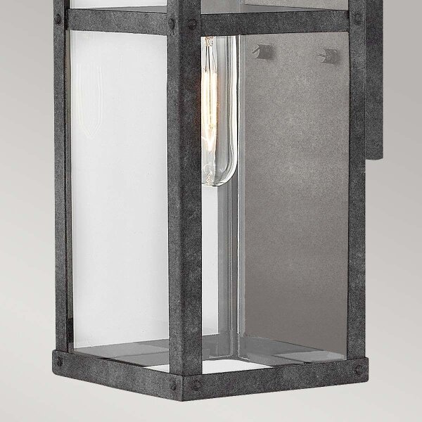 Quintiesse QN-PORTER-S-DZ - Applique da esterno PORTER S 1xE27/60W/230V IP44 nero