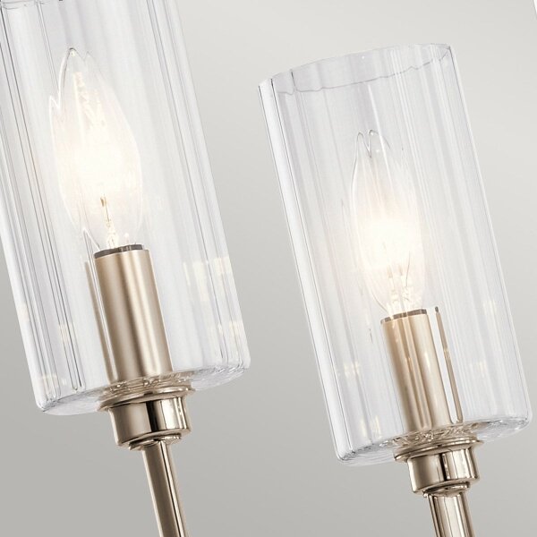 Quintiesse QN-KIMROSE6-PN - Lampadario a stelo KIMROSE 6xE14/40W/230V cromato lucido