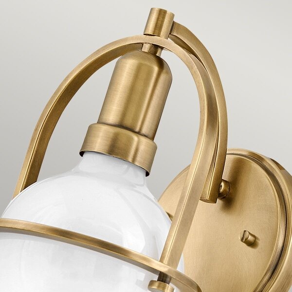 Quintiesse QN-SOMERSET1-HB - Lampada da parete SOMERSET 1xE27/60W/230V dorata