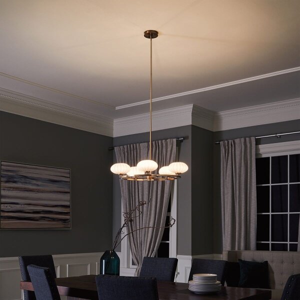 Quintiesse QN-PIM5-FXG -LED Lampadario da bagno su asta PIM 5xG9/3W/230V IP44 dorato