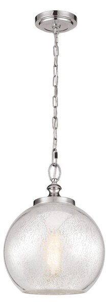 Lampada a sospensione Tabby in acciaio spazzolato, 1xE27x60W, metallo, dimensioni: 205,7x30,5x30,5 cm, IP20, Feiss