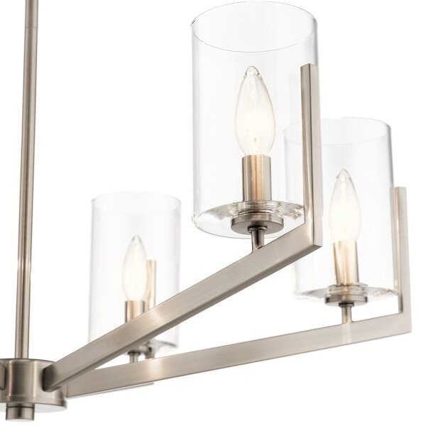 Quintiesse QN-NYE6-CLP - Lampadario a stelo NYE 6xE14/40W/230V cromo satinato