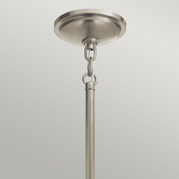 Quintiesse QN-TOLLIS-P-BN - Lampadario a stelo TOLLIS 1xE27/40W/230V cromo opaco