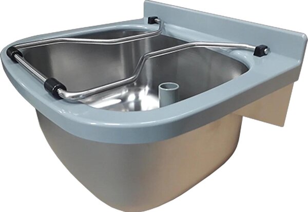 Lavello a incasso KWC SIRIUS, acciaio inossidabile V2A, 470x250x405 mm, da montare a parete, scarico a destra, 1 pezzo