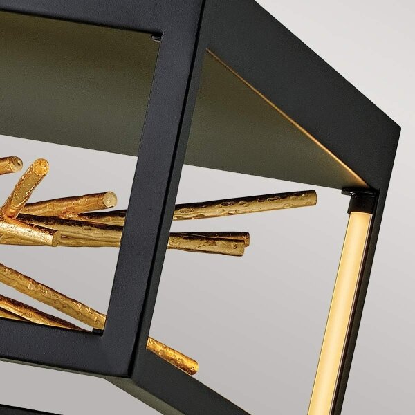 Quintiesse QN-STYX-LED-F-BG - Plafoniera LED STYX LED/8W/230V nero/oro
