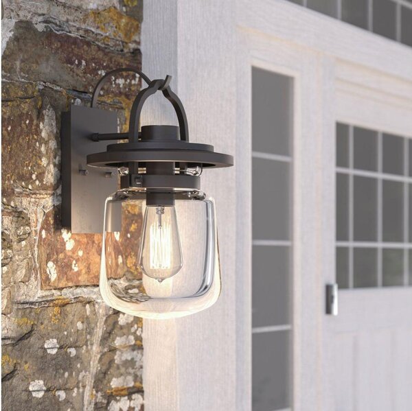 Quintiesse QN-LASALLE-S-WT Lampada da parete per esterni LASALLE S 1xE27/60W/230V IP44 bronzo