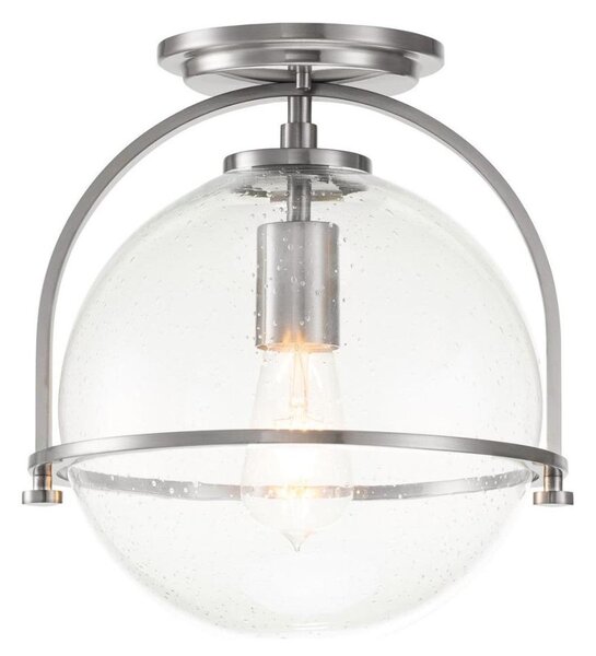 Quintiesse QN-SOMERSET-F-C-BN - Lampada da soffitto SOMERSET 1xE27/60W/230V, finitura cromo satinato
