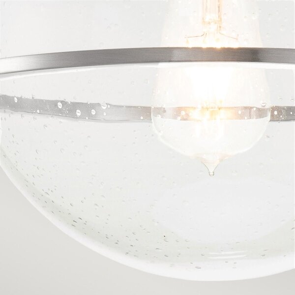 Quintiesse QN-SOMERSET-F-C-BN - Lampada da soffitto SOMERSET 1xE27/60W/230V, finitura cromo satinato